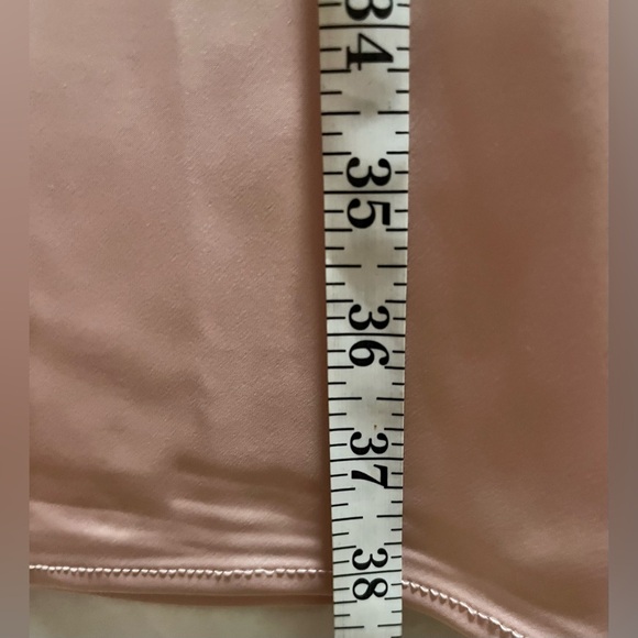 Aleeza Paris Dusty Pink Motif Satin Slip Skirt - Picture 15 of 15